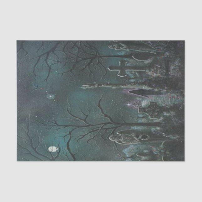 Seda Papel de tejidos de cementerio fantasma (Anverso)