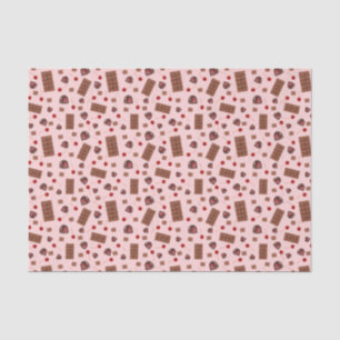 Seda Papel de tejidos de cerezas cubiertas de chocolate