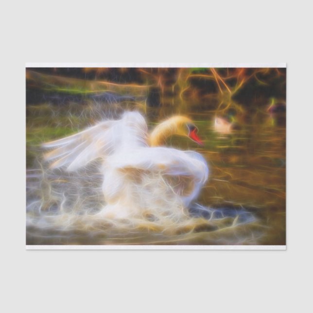 Seda Papel de tejidos de cisne (Anverso)