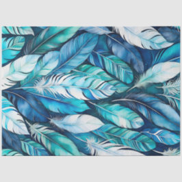 Seda Papel de tejidos de color acuático colorido