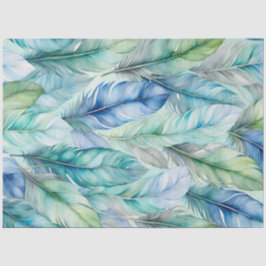 Seda Papel de tejidos de color acuático colorido