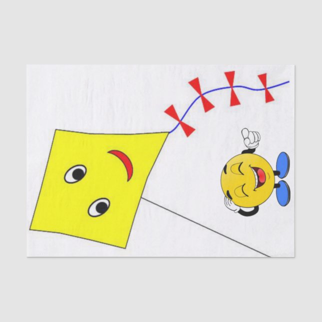 Seda Papel de tejidos de color amarillo (Anverso)