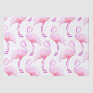 Seda Papel de tejidos de color de agua rosa Flamingo