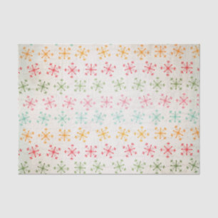 Seda Papel de tejidos de copos de nieve vintage