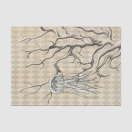 Seda Papel de tejidos de corales y medusas