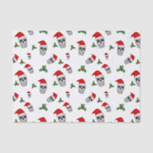 Papel de tejidos de cráneo para navidades