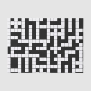 Seda Papel de tejidos de cruz en blanco y negro