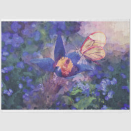 Seda Papel de tejidos de descomposición de flores de ma