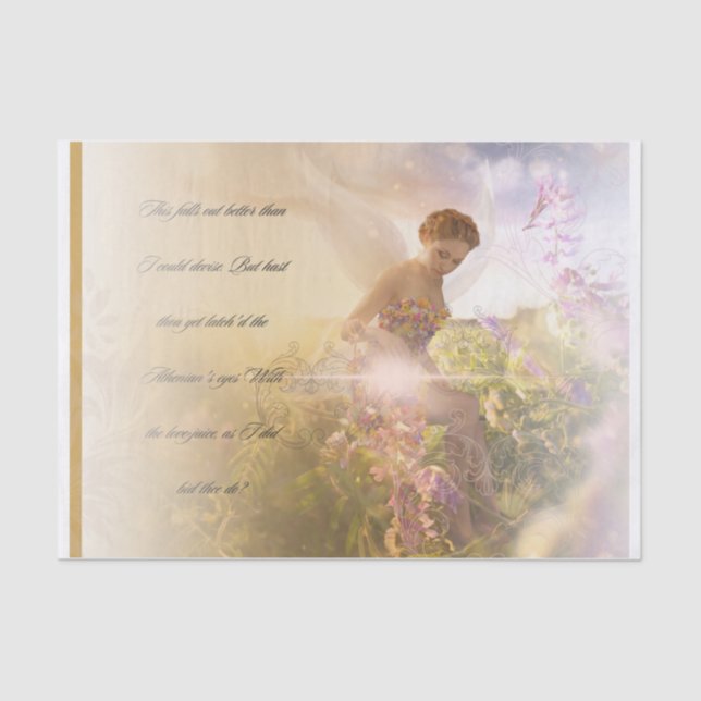 Seda Papel de tejidos de descomposición de hadas (Anverso)