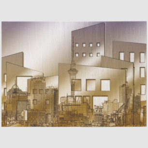 Seda Papel de tejidos de descomposición de la arquitect