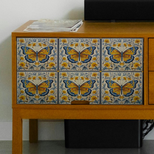 Seda Papel de tejidos de descomposición de mariposas az (Subido por el creador)