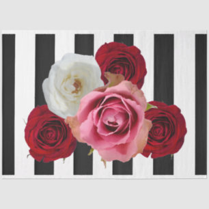 Seda Papel de tejidos de descomposición de Rosas 3D