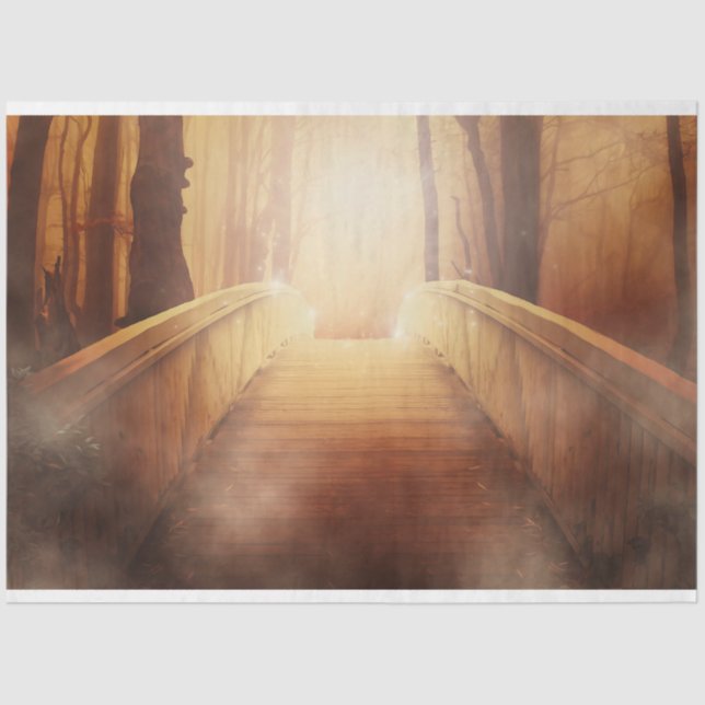 Seda Papel de tejidos de descomposición forestal de pue (Anverso)