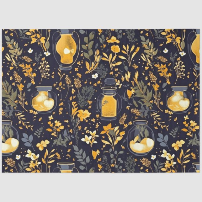 Seda Papel de tejidos de descomposición Linternas de pl (Anverso)