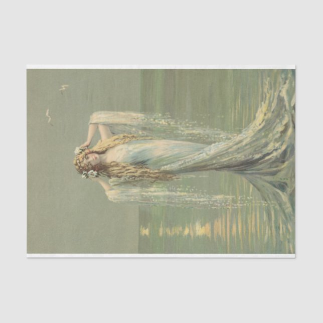 Seda Papel de tejidos de descomposición Mar de sirena v (Anverso)