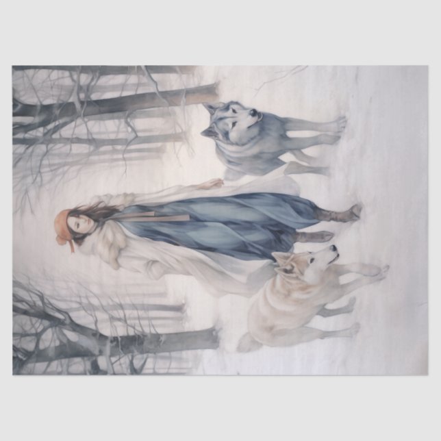 Seda Papel de tejidos de descomposición - Susurros de l (Anverso)