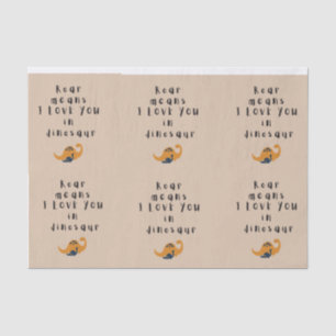 Seda Papel de tejidos de Dino