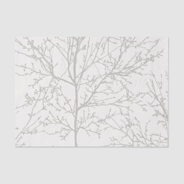 Seda Papel de tejidos de diseño para las ramas de árbol (Anverso)