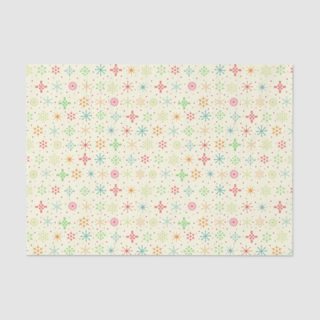 Seda Papel de tejidos de estrellas retro (Anverso)