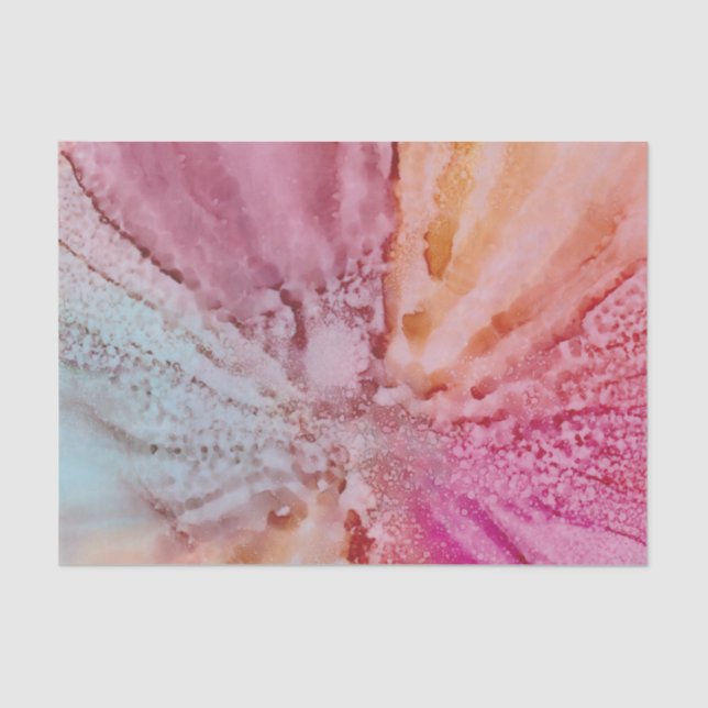 Seda Papel de tejidos de flores (Anverso)