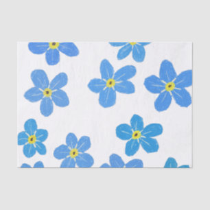 Seda Papel de tejidos de flores olvidadas