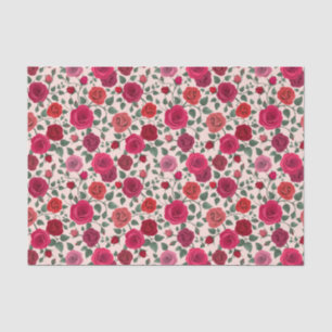 Seda Papel de tejidos de flores Rosa - Elegante envolvi
