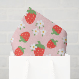 Seda Papel de tejidos de fresas y mareas dulces