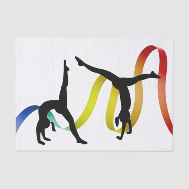 Seda Papel de tejidos de gimnasia (Anverso)