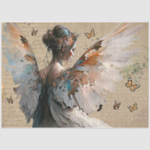 Seda Papel de tejidos de hadas de mariposa