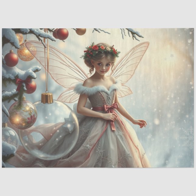 Seda Papel de tejidos de hadas para navidades (Anverso)