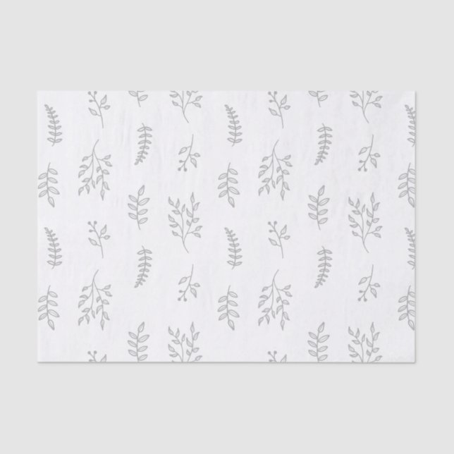 Seda Papel de tejidos de hojas y ramas (Anverso)