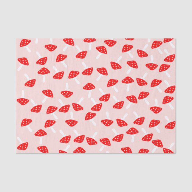 Seda Papel de tejidos de hongos de tocador (Anverso)