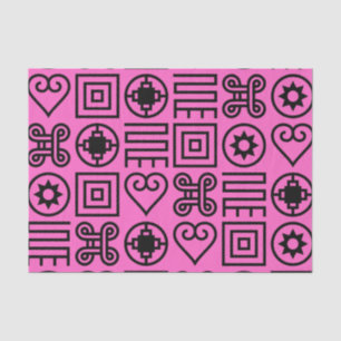 Seda Papel de tejidos de impresión Adinkra