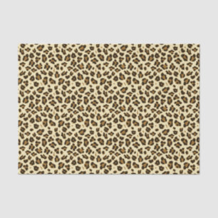 Seda Papel de tejidos de impresión de leopardo elegante