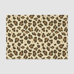 Seda Papel de tejidos de impresión de leopardo elegante
