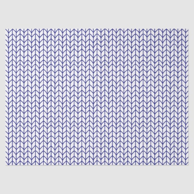 Seda Papel de tejidos de KNIT de LÍNEA AZUL (Anverso)
