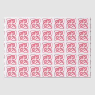 Seda Papel de tejidos de KNOT CELTIC ROSA