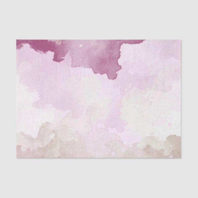 Seda Papel de tejidos de la "acuarela napolitana" (Anverso)