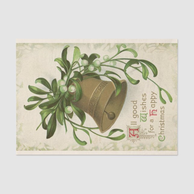 Seda Papel de tejidos de la Campana de Navidad (Mistlet (Anverso)