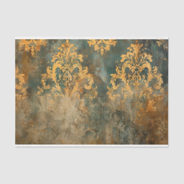 Seda Papel de tejidos de la descomposición del mobiliar (Anverso)