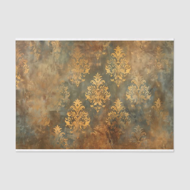 Seda Papel de tejidos de la descomposición del mobiliar (Anverso)