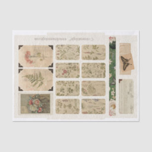 Seda Papel de tejidos de la época veintage