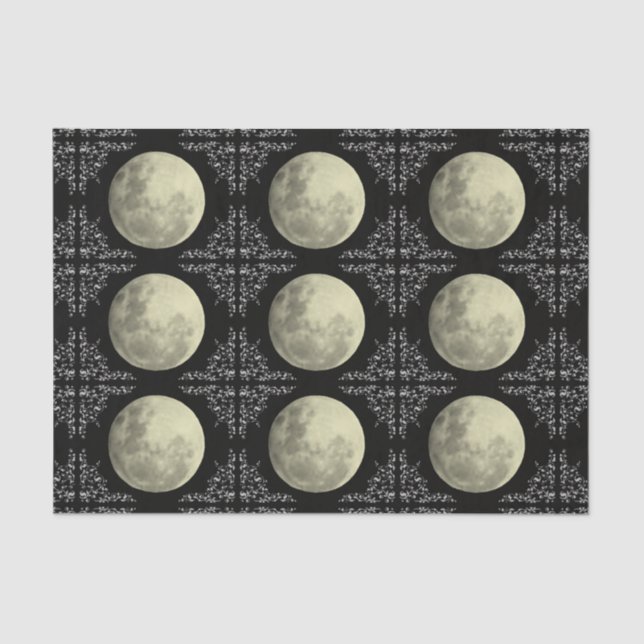 Seda Papel de tejidos de la luna completa (Anverso)