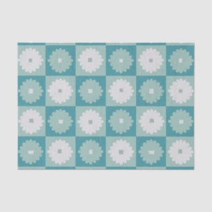 Seda Papel de tejidos de las flores geométricas moderna