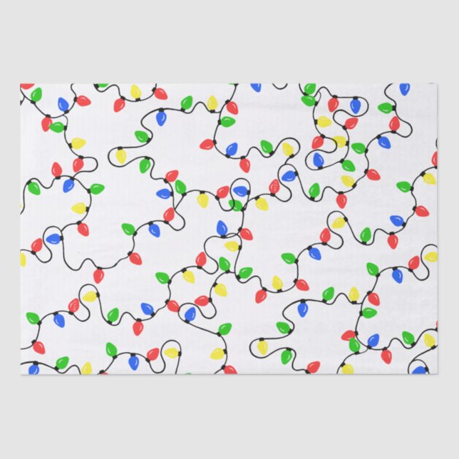 Seda Papel de tejidos de las luces de vacaciones (Anverso)
