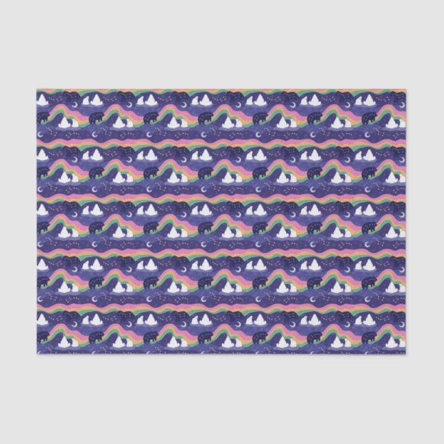 Seda Papel de tejidos de las luces del norte (Anverso)