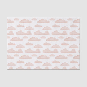 Seda Papel de tejidos de las nubes de color coral Dream