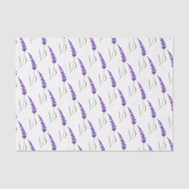 Seda Papel de tejidos de lavanda (Anverso)