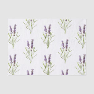 Seda Papel de tejidos de lavanda de época