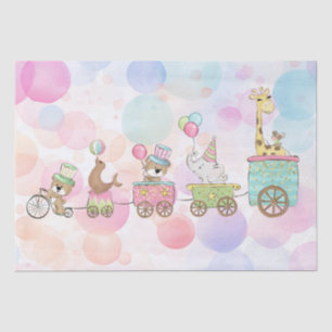 Seda Papel de tejidos de los animales del circo